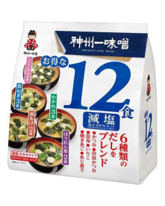 MIYASAKA - 德用即沖減鹽麵豉湯 12包裝