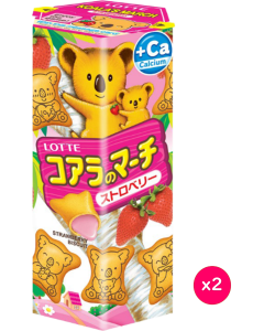 樂天 - 草莓小熊餅 37克 (2盒)