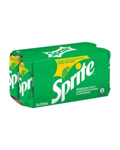 (折實價)雪碧 - 檸檬青檸味汽水 330毫升x8罐裝