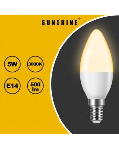 SUNSHINE - LCANE-5E14W LED 5W奶白E14黃光椒膽 1件