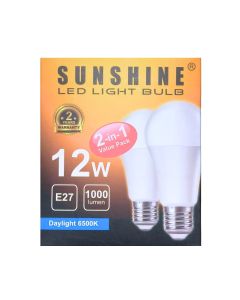 SUNSHINE - LGT-12E27D(SET) LED 12W E27 2合1白光大螺頭套 1件 