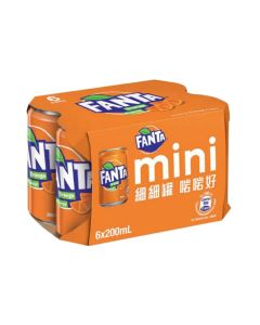 Fanta - "Orange Flavoured" Soda Sparkling 200mlx6pcs