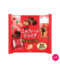 百邦 甜王草莓朱古力威化餅 84G (2包)