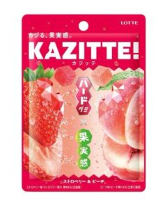 樂天 Kazitte 草莓桃味硬糖 80克