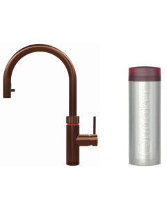 Quooker Flex 帶有軟管一體式水龍頭 + PRO3 滾水水箱 (玫瑰銅)