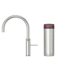 Quooker Fusion Round 一體式水龍頭 + PRO3 滾水水箱 (拉絲不鏽鋼)