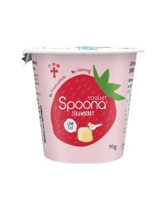 十字牌 SPOONA 士多啤梨低脂純‧凝酪 90G