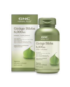 GNC HERBAL PLUS 銀杏精華膠囊 6000毫克 100粒