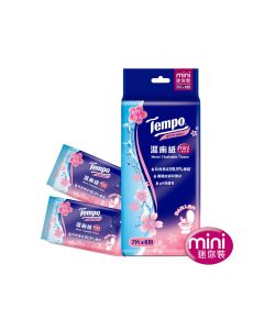 得寶濕廁紙(櫻花限量版)迷你裝7片6包裝x10包(1X3X10)   