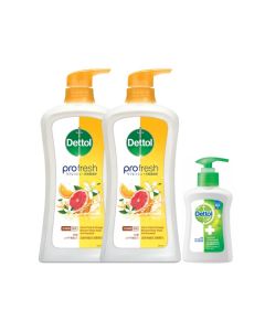 滴露 - PROFRESH清爽保濕沐浴露清新柑橘及淡雅橙花900克孖裝+潔手液150克