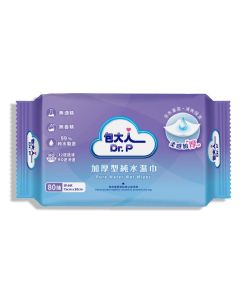 包大人加厚型純水潔膚濕巾 80片裝