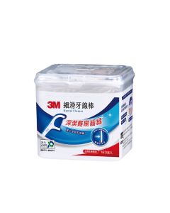 3M 細滑牙線棒加寬握柄設計180支