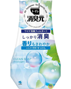 小林製藥浴廁消臭元芳香劑 (柔和清潔皂香) 400毫升
