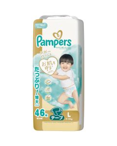 (折實價) PAMPERS ICHIABN 紙尿片 (日本製) L 碼 46片(新舊包裝隨機發送)