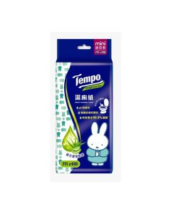 TEMPO X MIFFY 濕廁紙清爽蘆薈迷你裝-6包裝X7片