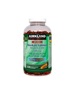 Kirkland - 阿拉斯加野生三文魚魚油丸1200毫克 320粒裝