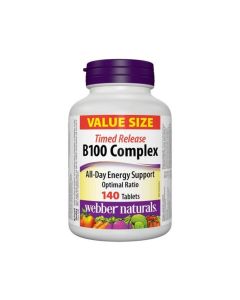 Webber Naturals - 天然維他命B100長效配方 140片裝