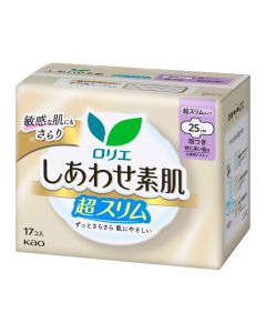 樂而雅素肌超薄量多日用衛生巾有翼17片裝