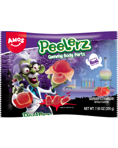 AMOS PEELERZ身體部位造型剝皮軟糖 (樹莓及草莓味) 200克