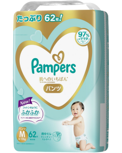 [黃埔花園&海逸豪園住戶限定](折實價)PAMPERS ICHIBAN 拉拉褲 (日本製) M 碼 62片 (新舊包裝隨機發送)